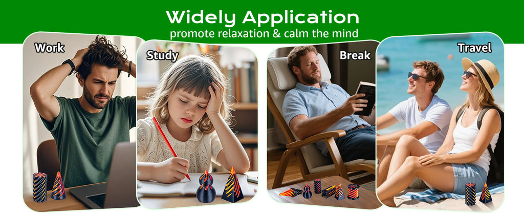 6 Pack Spiral Cone Fidget Toys 3D Printed Impossible Passthrough Pyramid Pillar Gourd Helix Screw Toys for Anxiety Relaxing