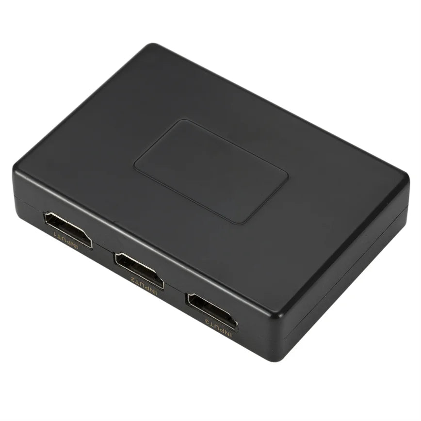 Grwibeou 3x1 4K HDMI Switch HD Video Switcher Adapter 3 Input 1 Output Port HDMI Splitter Hub for Xbox PS4 DVD HDTV PC Laptop TV