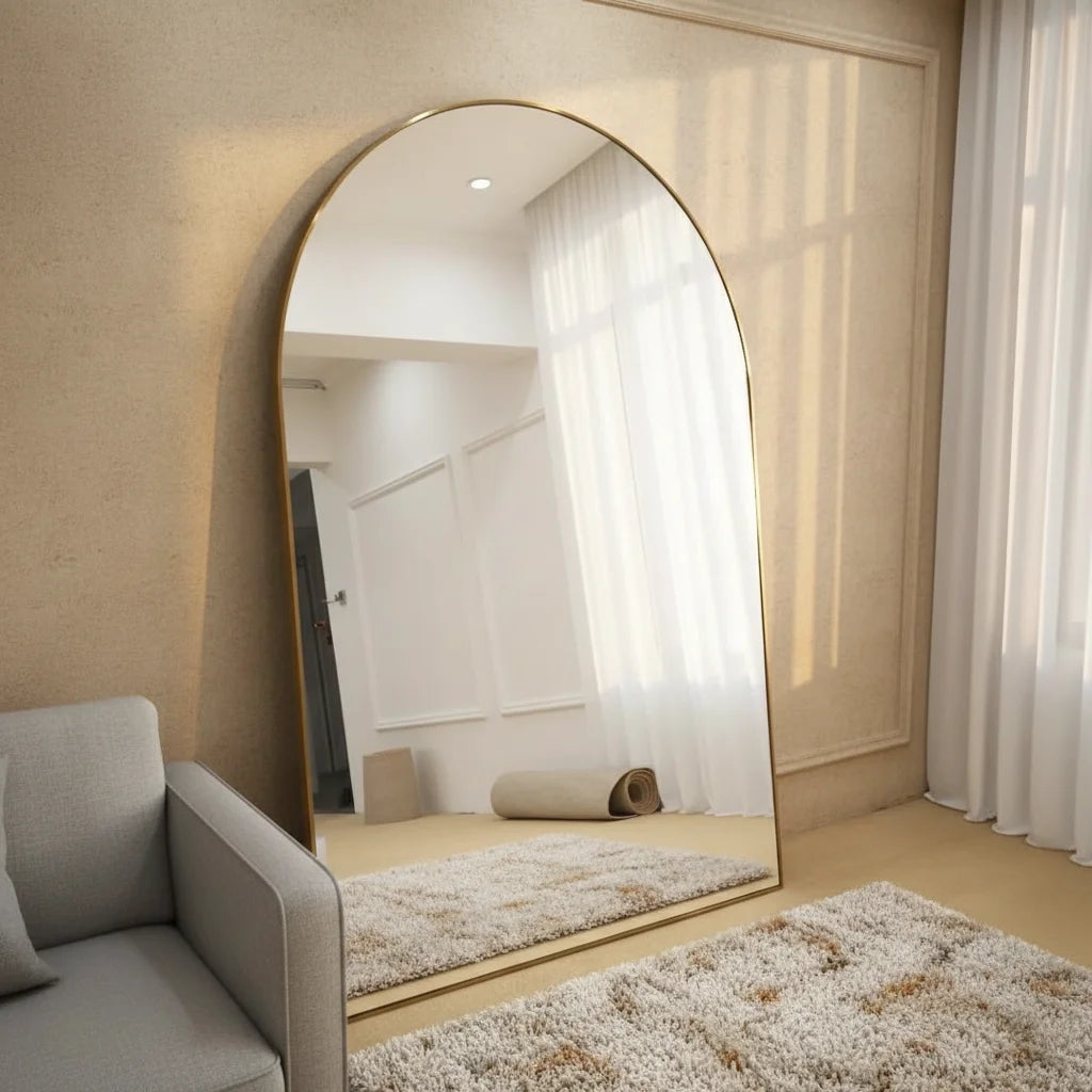 Decor  Mirror Full Length Hot Design Customized Decor Arch Full Length Full Body Mirror Decor Standing Mirror