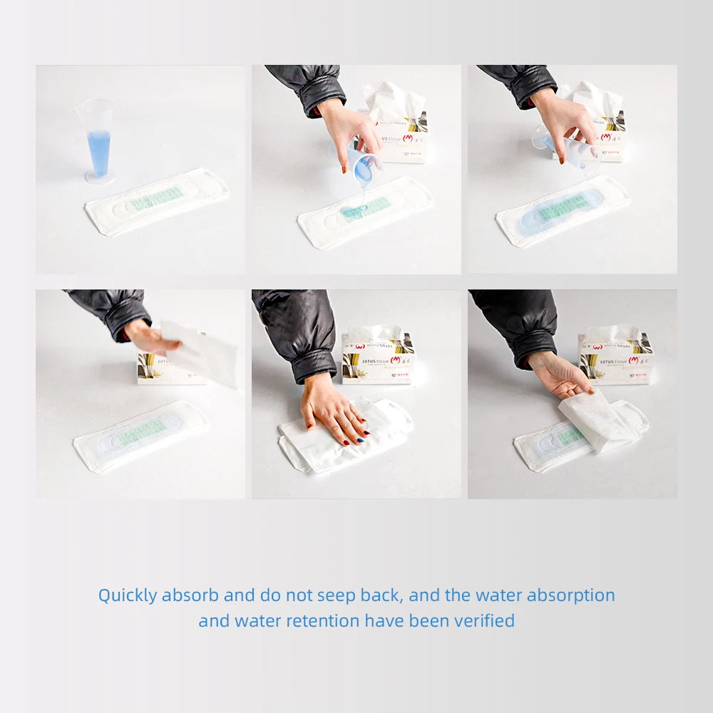 5Packs Feminine Sanitary Pads Menstrual Panties Disposable Hygiene Product Towels Long Night Period Hygienic Night Period Gasket