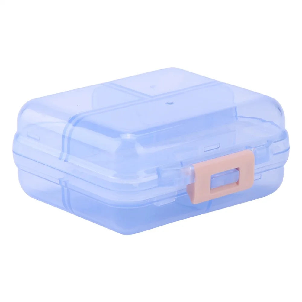 7 Grids Design Pill Box Organizer Subpackage Compartments Compact Medicine Tablet Box Sealing Cover Durable Weekly Pill Box