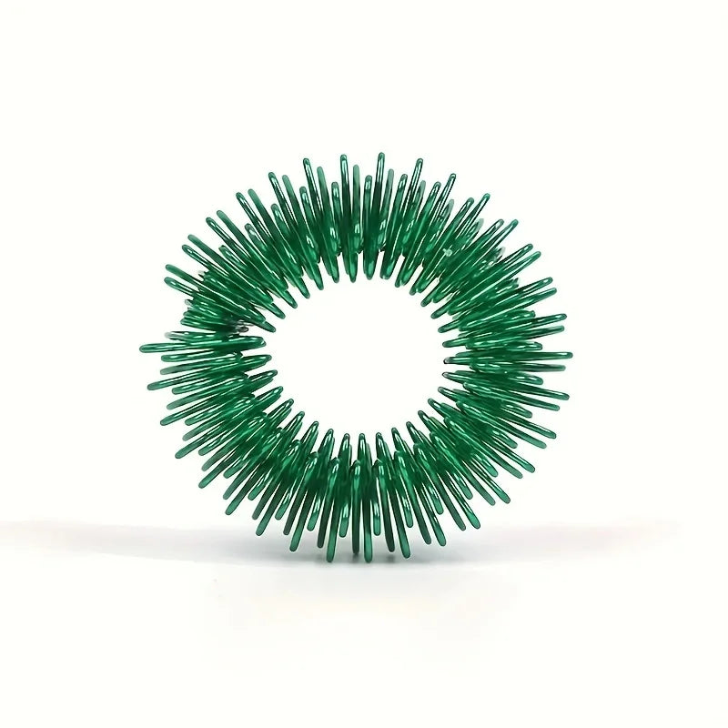 5Pcs/Pack Spiky Sensory Fidget Ring Toys for Children Adult Massager Hand Acupressure Finger Ring Toy Massage Circle Kids Gift
