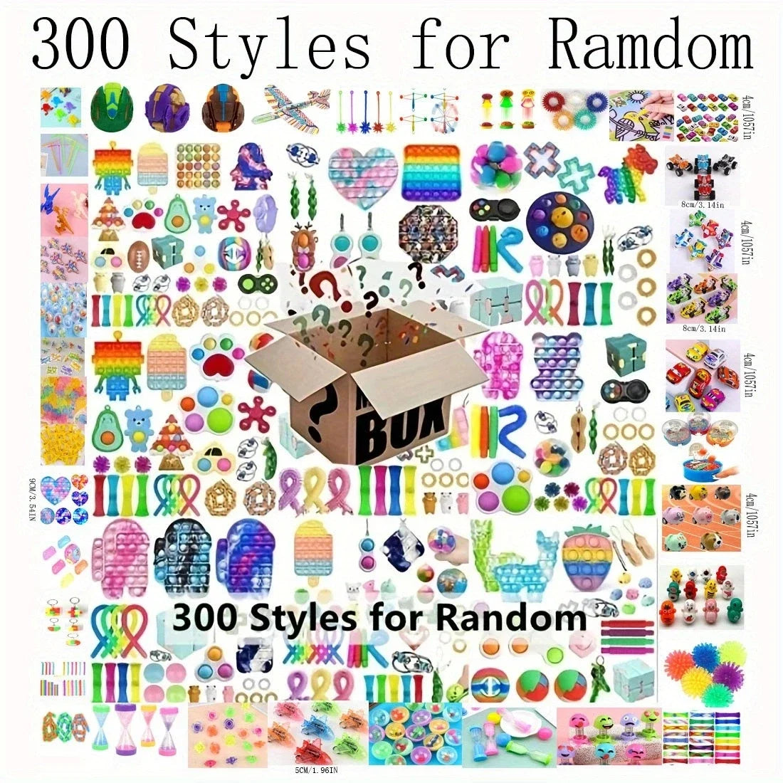 1-100pcs Random Fidget Toys Mystery Gifts Pack Surprise bag Fidget Set Antistress Relief Toys for kids party christmas