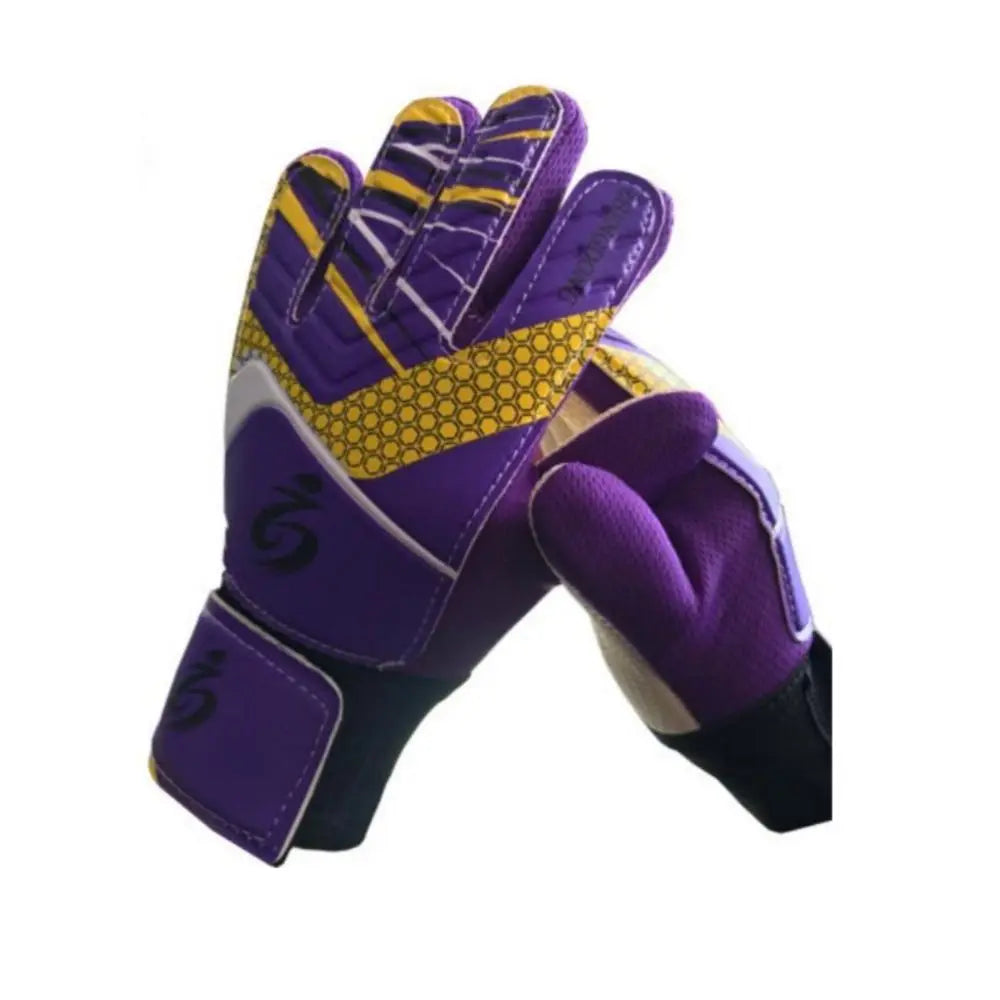 1Pair Professional Kid's Soccer Goalkeeper Gloves Soccer Goalie Latex Full Finger Gloves Protection Gloves Strong