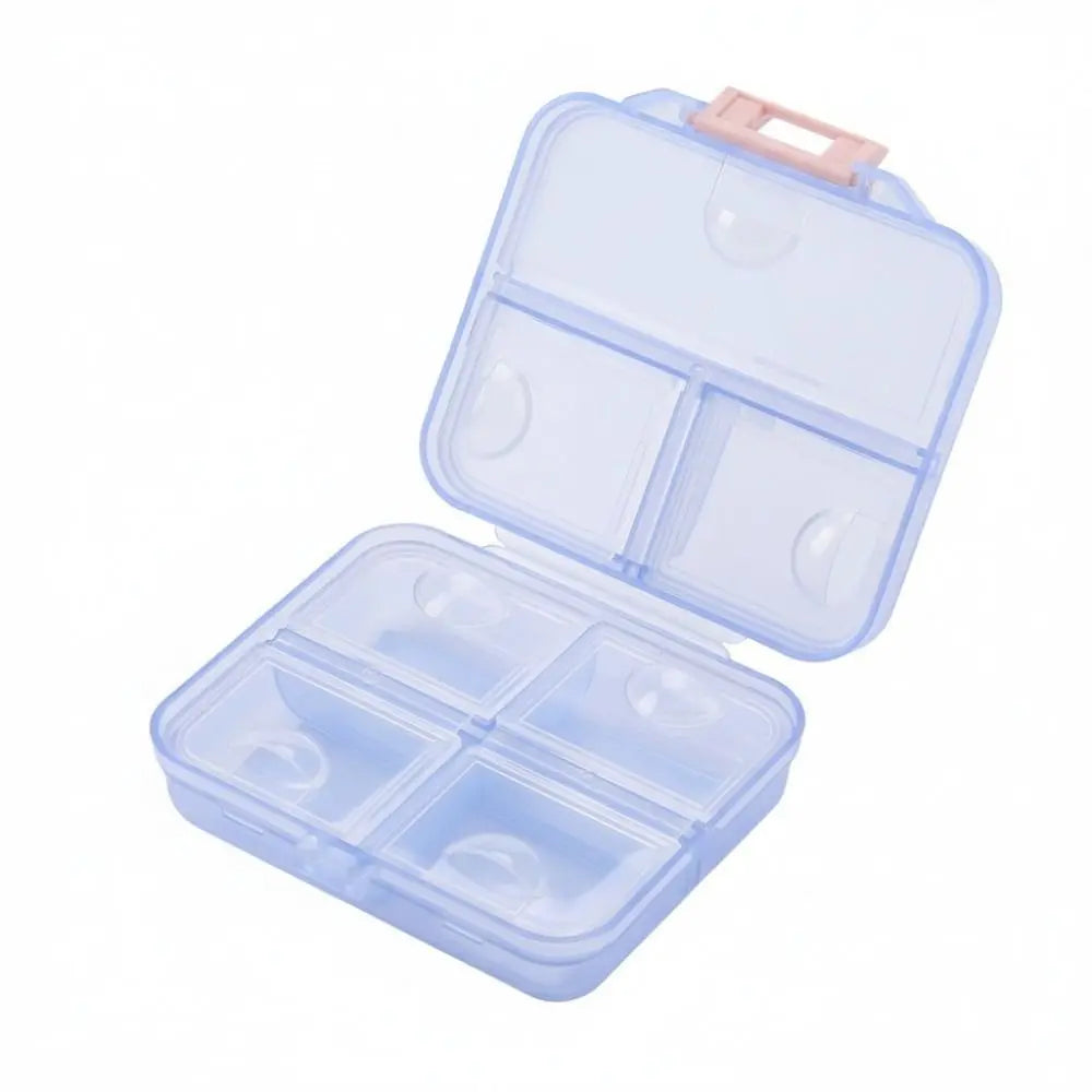 7 Grids Design Pill Box Organizer Subpackage Compartments Compact Medicine Tablet Box Sealing Cover Durable Weekly Pill Box
