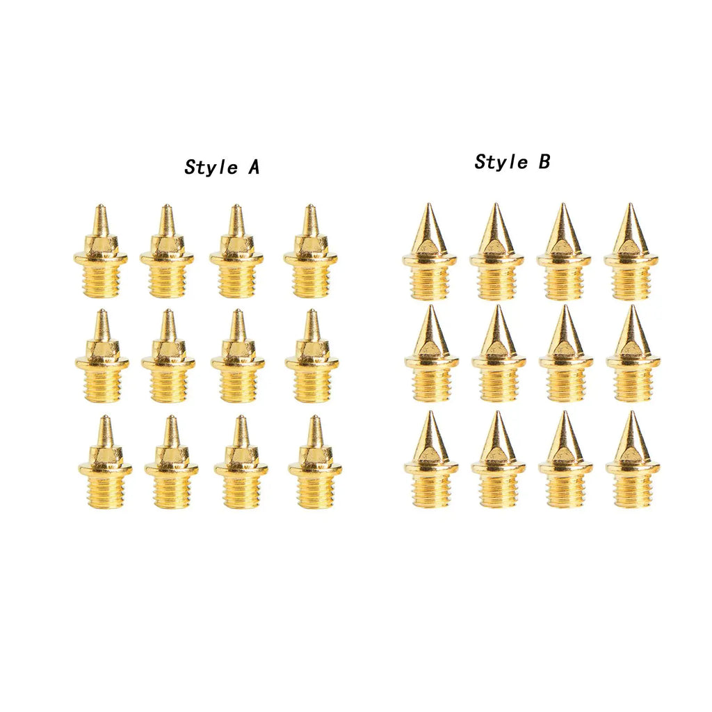 12Pcs Replacement Spikes for Track Shoes Sturdy Track and Field Running Spikes for Outdoor Training Sprint Short Running Exams