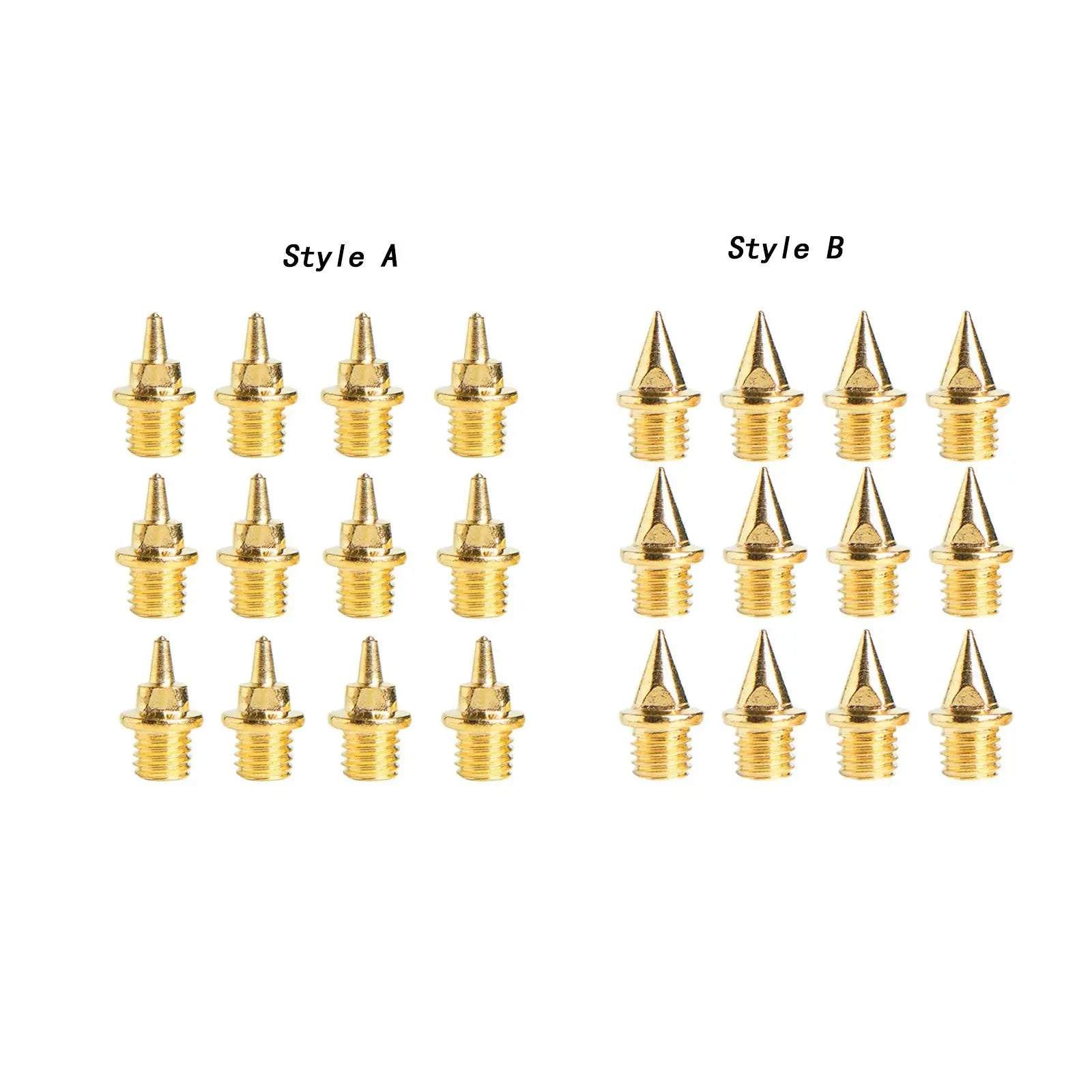 12Pcs Replacement Spikes for Track Shoes Sturdy Track and Field Running Spikes for Outdoor Training Sprint Short Running Exams