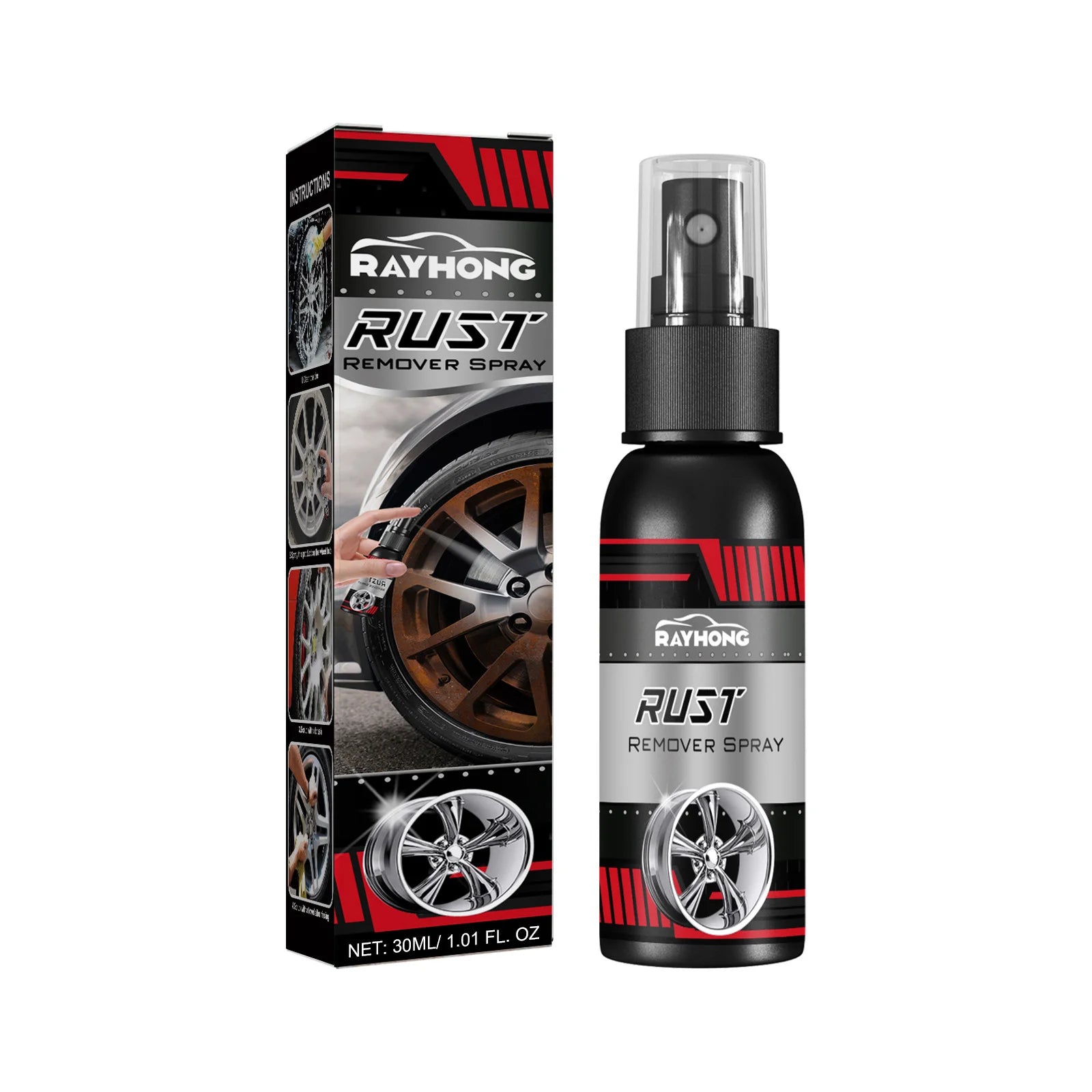 Deoxidizer Spray, Antirust Agent, Cleaning Chrome Plating Metallic Paint, Antioxidant Lubricant for Automobile Maintenance
