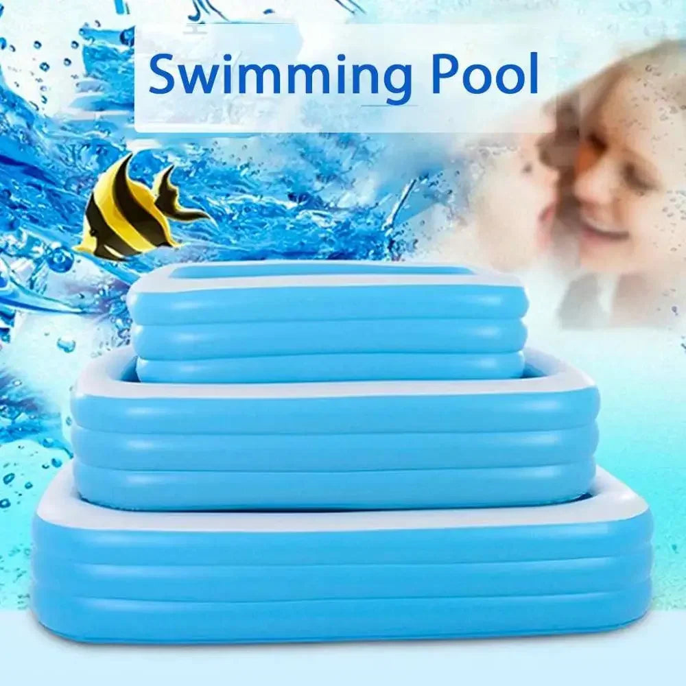 3M/2.6M/2M Inflatable Swimming Pool Children's Adult PVC Large Family Party Pools Outdoor Pool Thickened Baby Play Pool Toys
