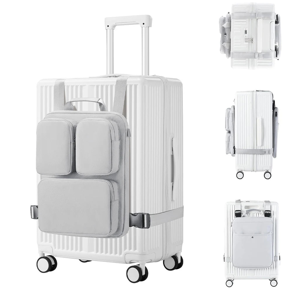 External Luggage Bag for Luggage Travel Organizer Storage Bag Lightweight 15.6-inch Laptop Handbag Suitcase Additional Vest Bag