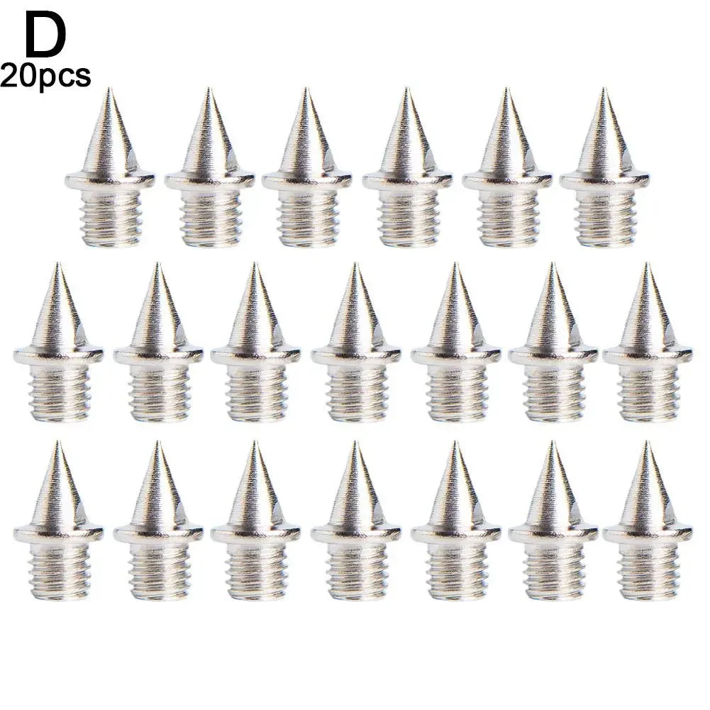 20 Pcs Hard Steel Track And Cross Country Spikes With Spike Wrench Replacement For Sprint Sports Short Running Shoes M4I0