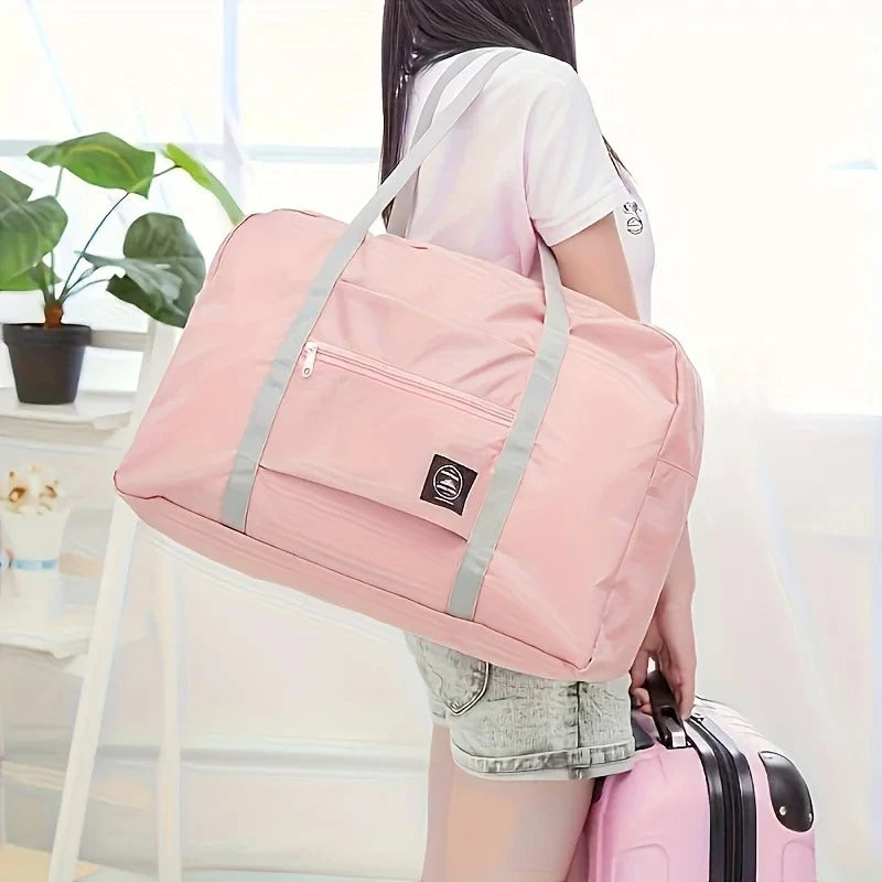 Foldable travel luggage bag, airline carry-on bag, lightweight large-capacity bag, sports weekend travel