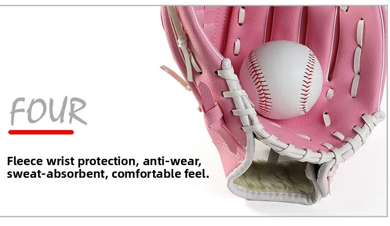 Baseball Gloves PVC PU for Children And Adults Youth Team Building Quality Extension Props Baseball Catching Gloves