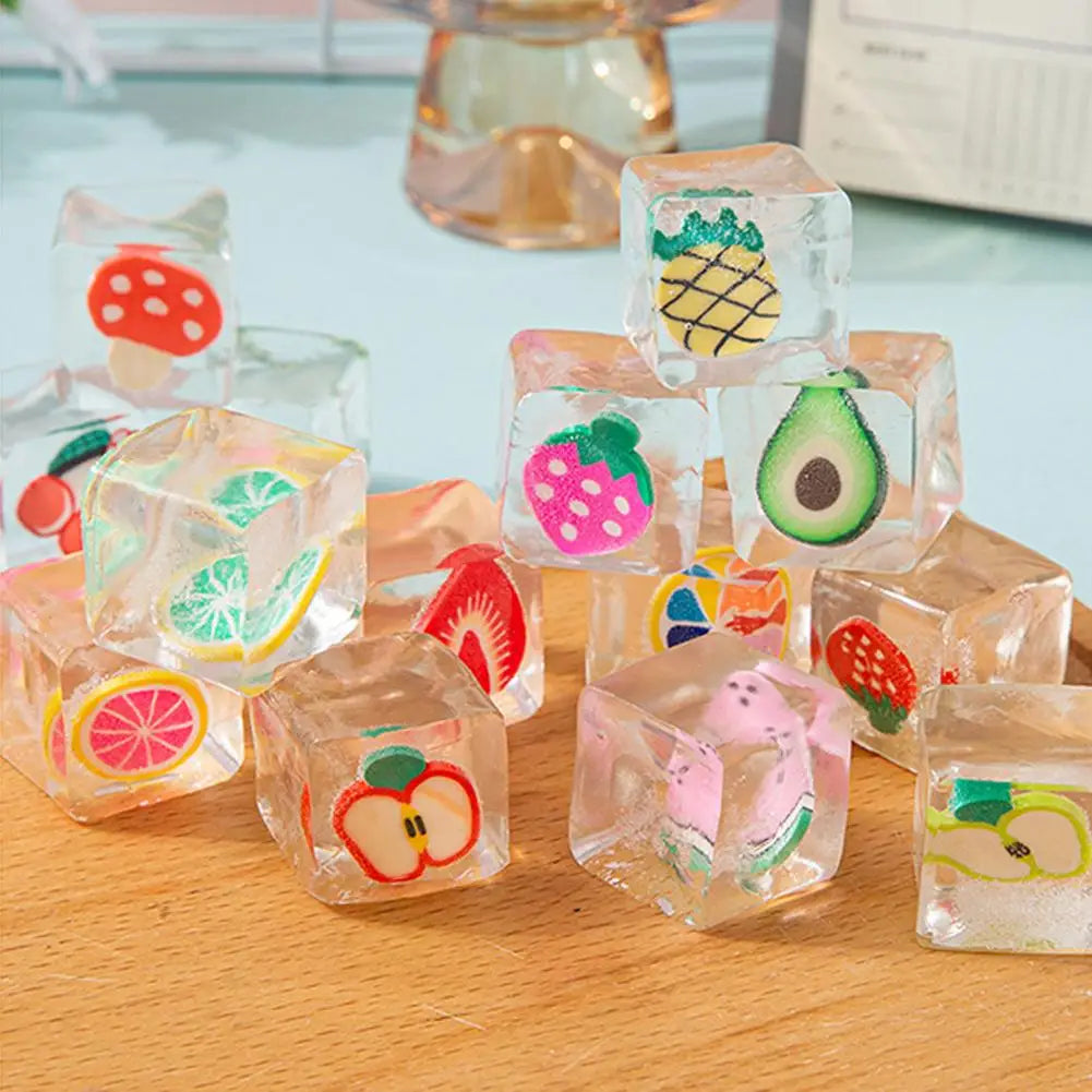 TPR Fruit Squishy Toys 6 Pack Sensory Stress Relief Fidget Toys for Kids Adults Desk Decor Party Favors Soft Squeeze Ball