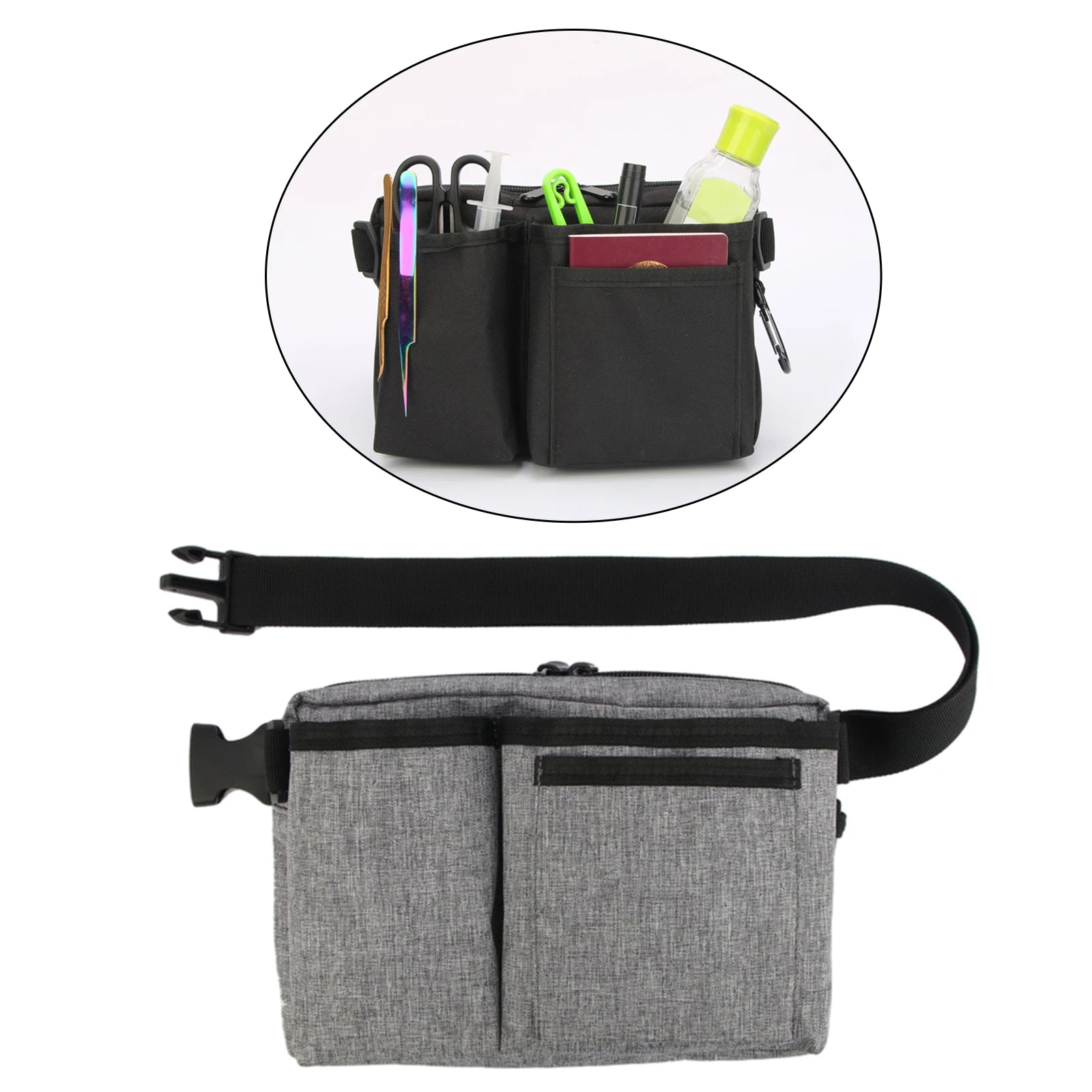 Nurse Fanny Pack Stethoscopes Durable Emergency Supplies Medical Gear Pocket Multiple Pockets Nurse Tool Waist Bag Vet Nurse