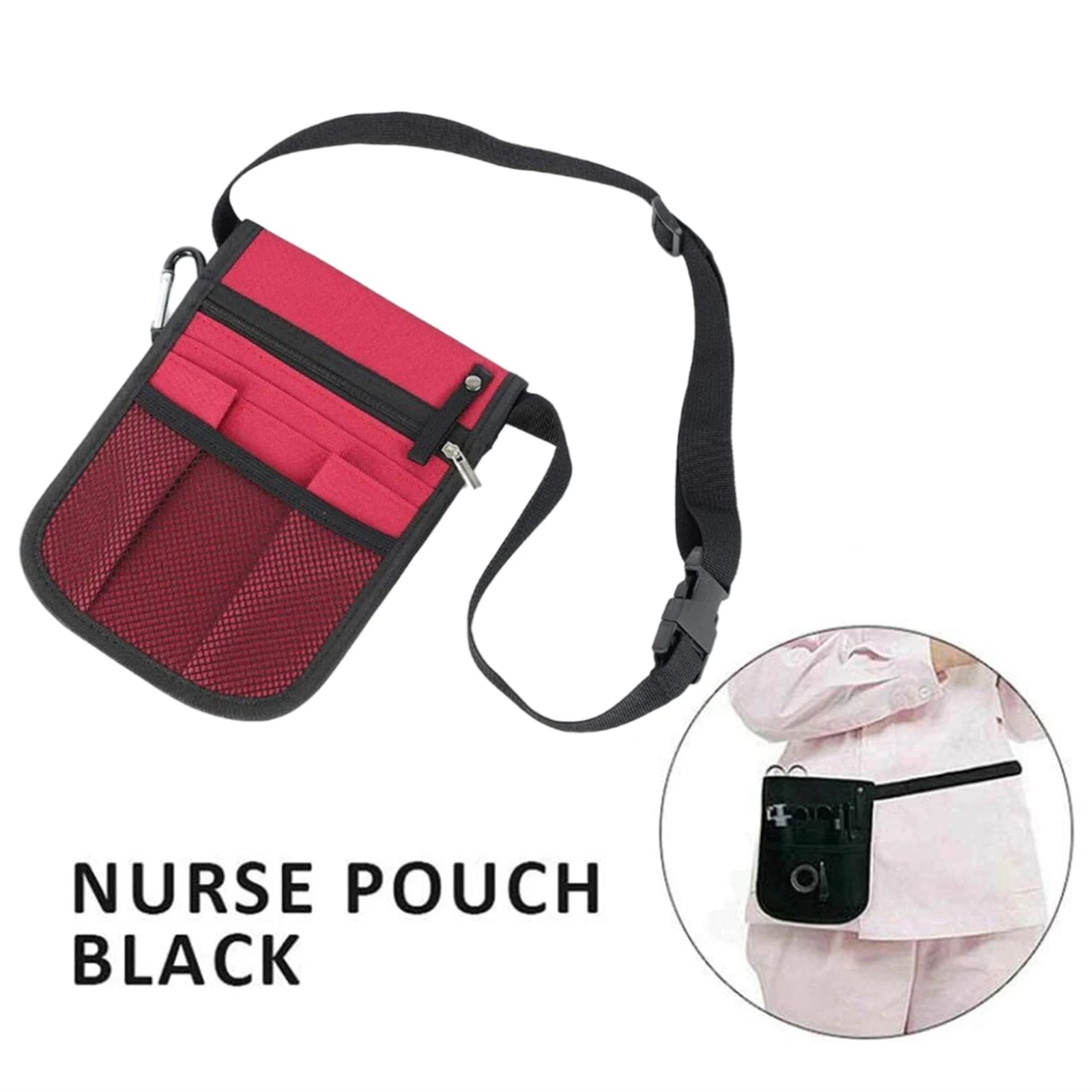 Nurse Fanny Pack Stethoscopes Durable Emergency Supplies Medical Gear Pocket Multiple Pockets Nurse Tool Waist Bag Vet Nurse