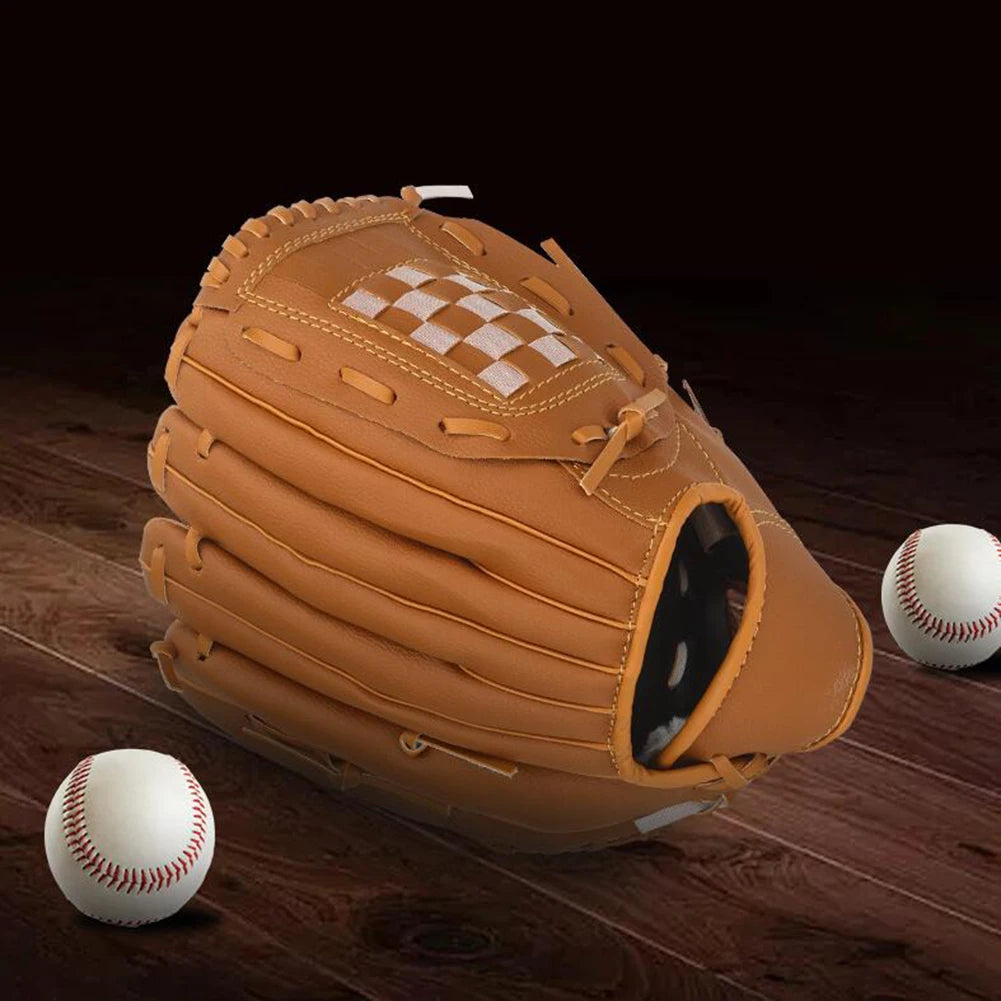 1pc Baseball&Softball Left Hand Gloves, 12.5in, Durable PU Leather, Gloves for Baseball Training and Games, Right Hand Throw