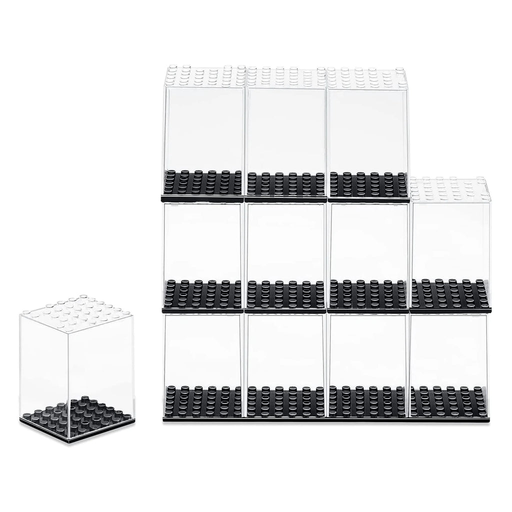 Minifigures Display Case, Acrylic Building Block Display Box,Action Figure Toys Storage for Lego Minifigure,Gift for Lego Lover
