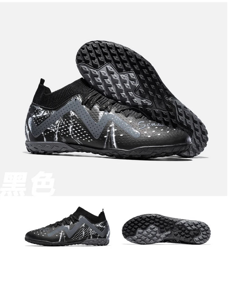 Men's Soccer Cleats Football Cleats for Mens Big Boys Mid-Top Spikes FG/TF Shoes for Youth Professional Training Turf Sneaker