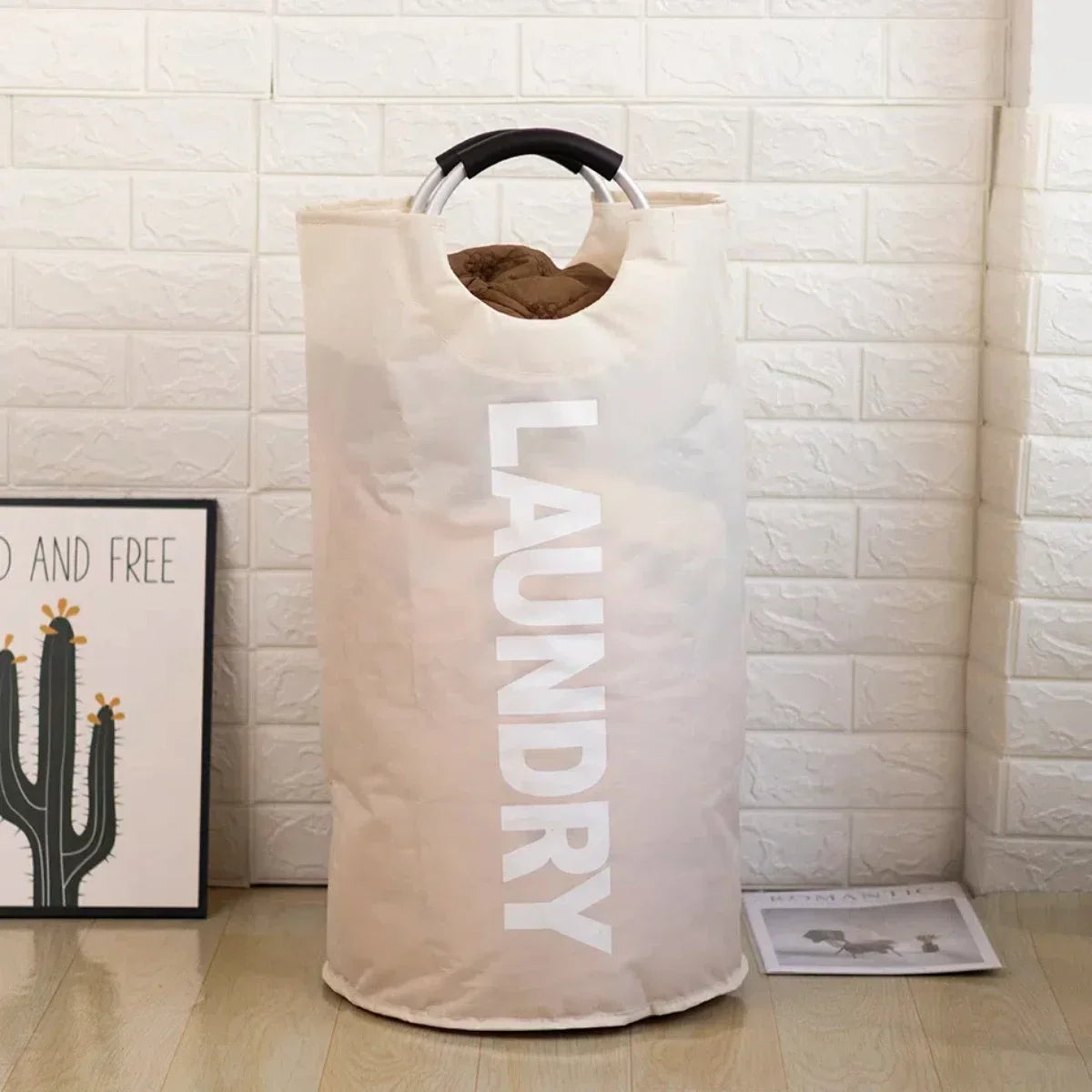 Large-capacity Laundry Hamper Bag With Handle Dirty Clothes Basket Bathroom Dirty Clothes Organizer Toys Storage Basket
