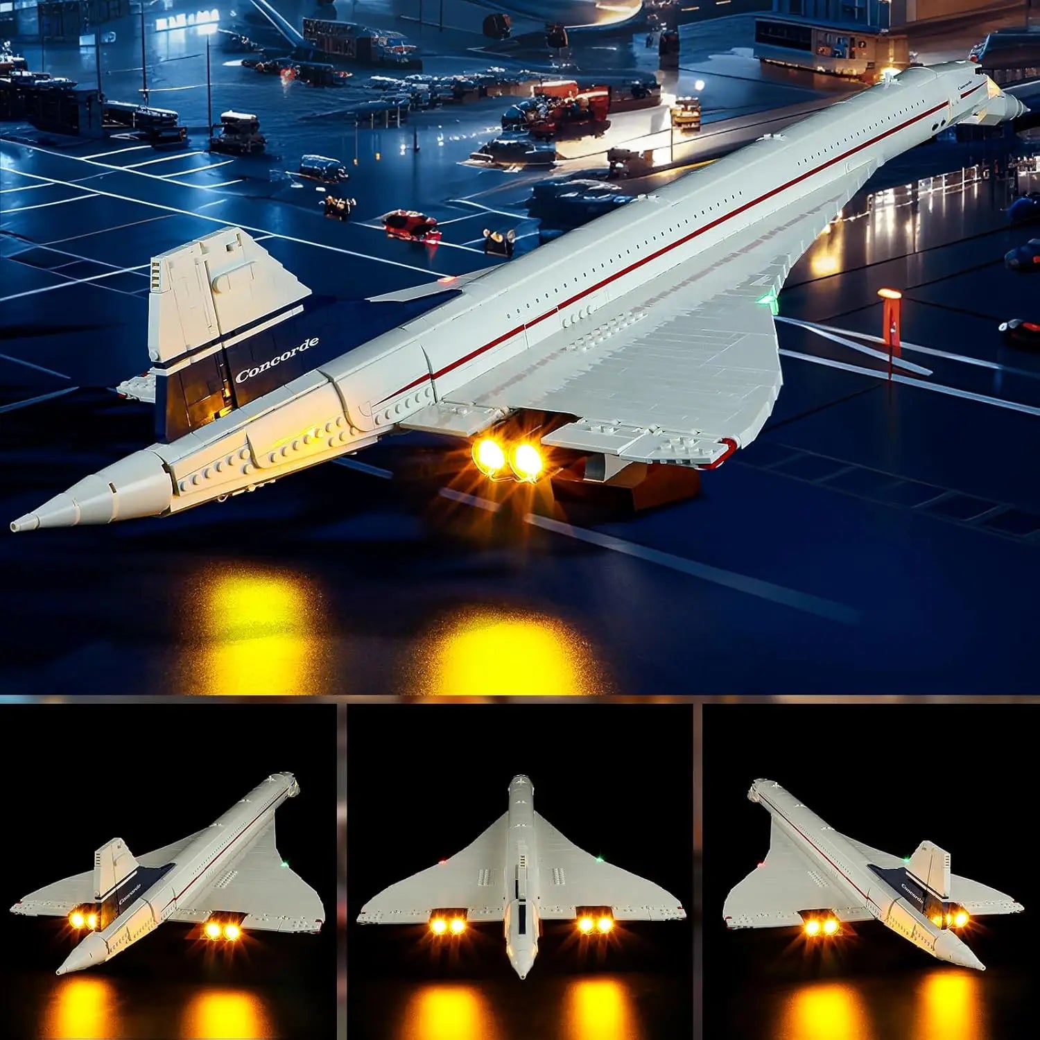 MAXCXT LED Light for Lego-10318 Concorde DIY Decorative Lamp with Battery Box (Not Include Lego Building Blocks Set)