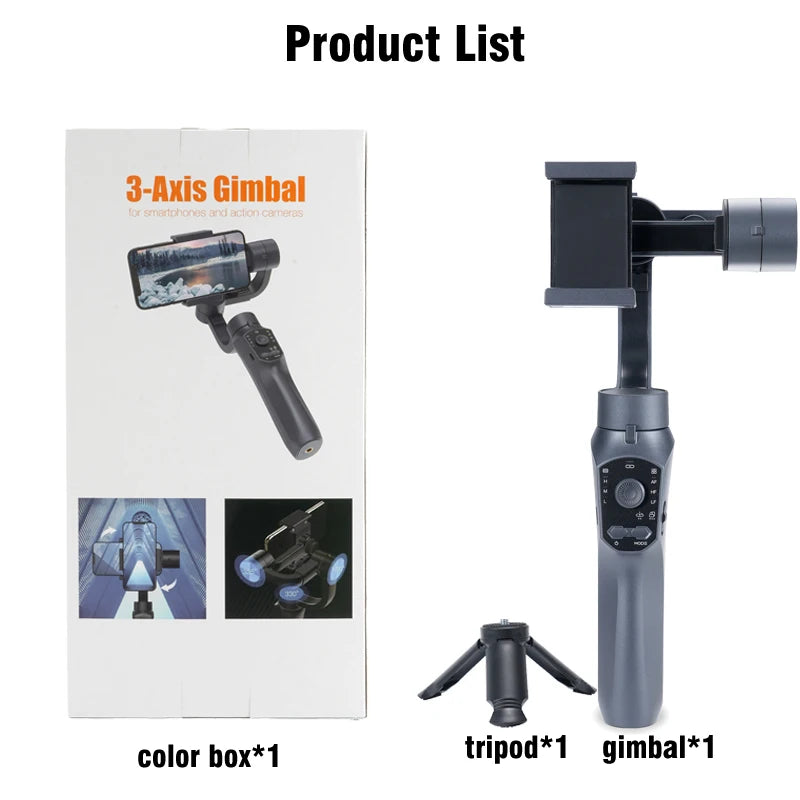 F10 Pro handheld 3-axis Mobile gimbal handy stabilizer for cell phone holder real-time tracking stabilizzatore smartphone Selfie