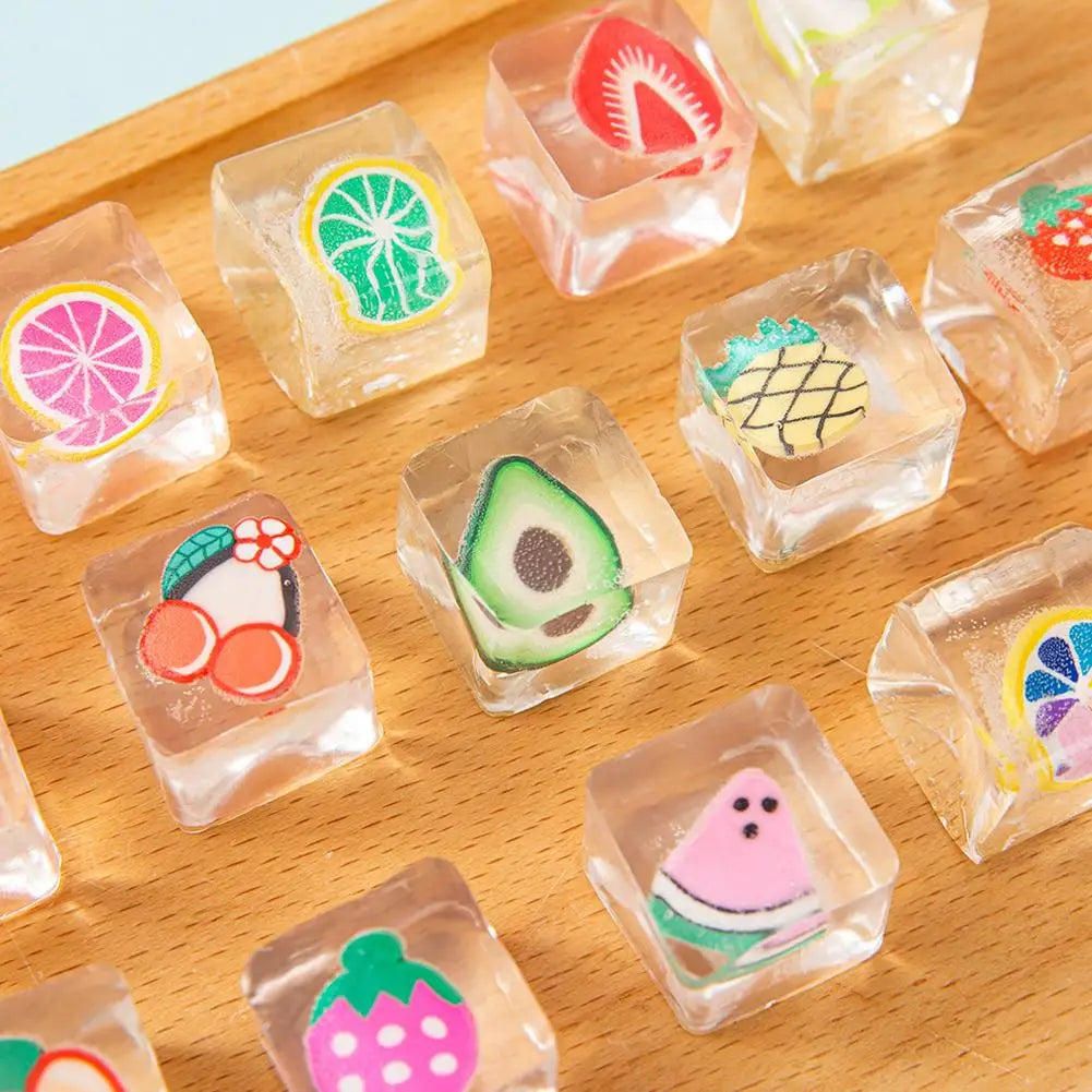 TPR Fruit Squishy Toys 6 Pack Sensory Stress Relief Fidget Toys for Kids Adults Desk Decor Party Favors Soft Squeeze Ball