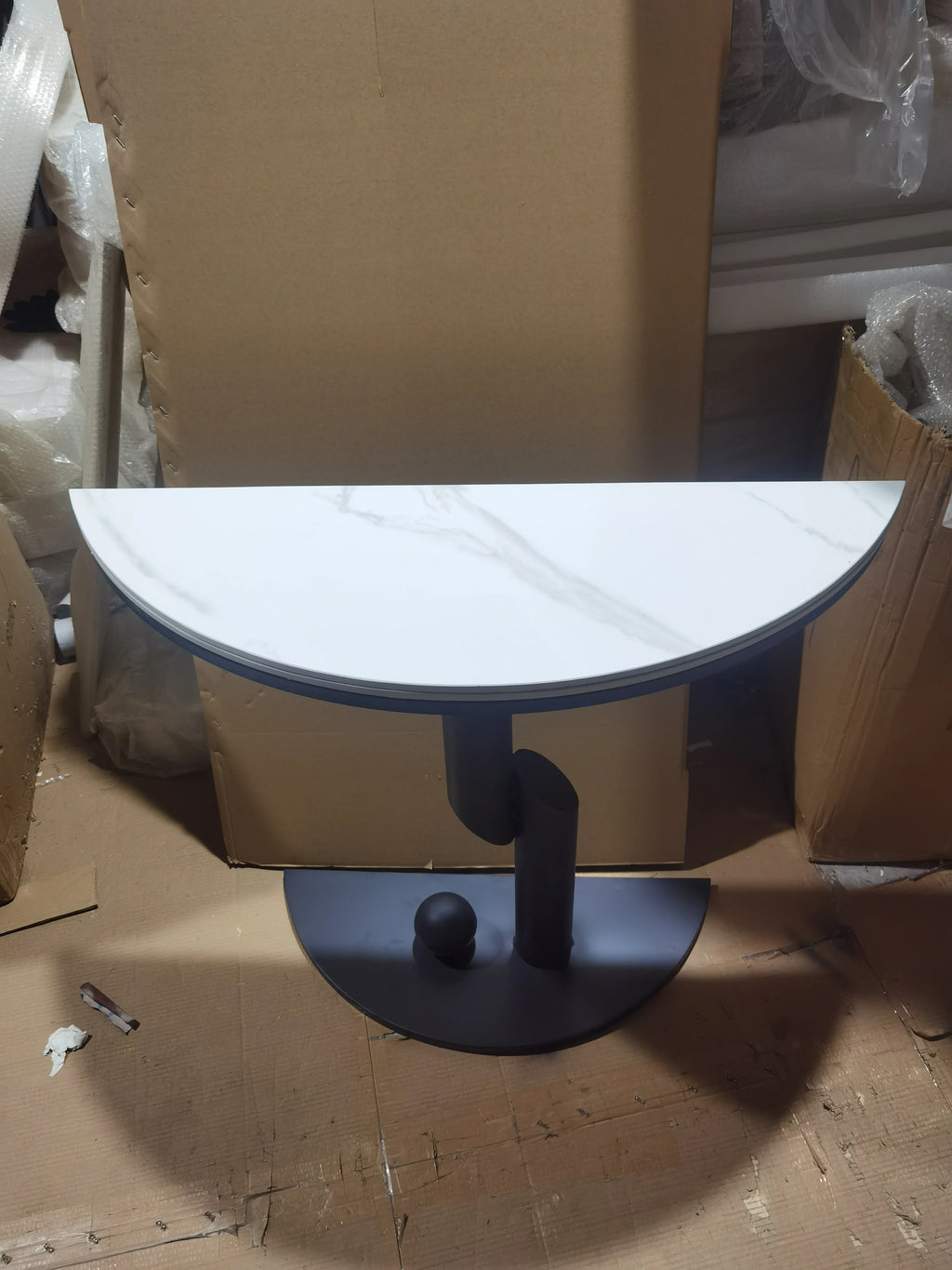 Modern Luxury Corner Table Hallway Metal Salon Unique Console Table Mid Century Entryway Mesa Para Sala Living Room Furniture