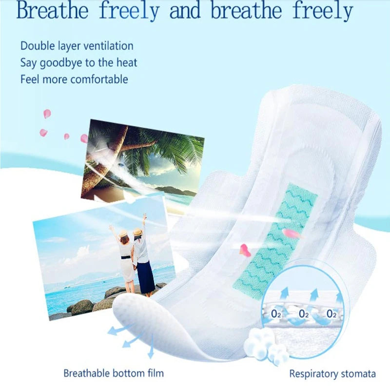 5Packs Feminine Sanitary Pads Menstrual Panties Disposable Hygiene Product Towels Long Night Period Hygienic Night Period Gasket