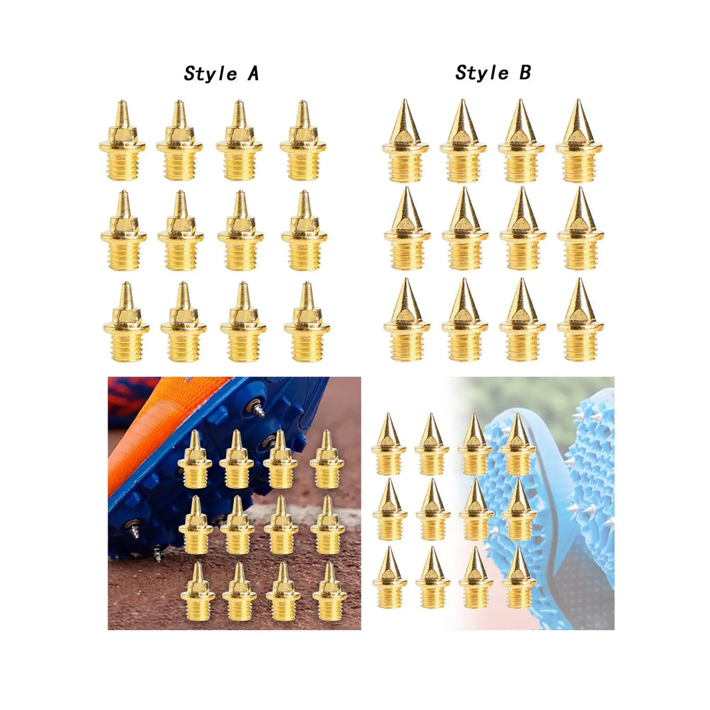 12Pcs Replacement Spikes for Track Shoes Sturdy Track and Field Running Spikes for Outdoor Training Sprint Short Running Exams