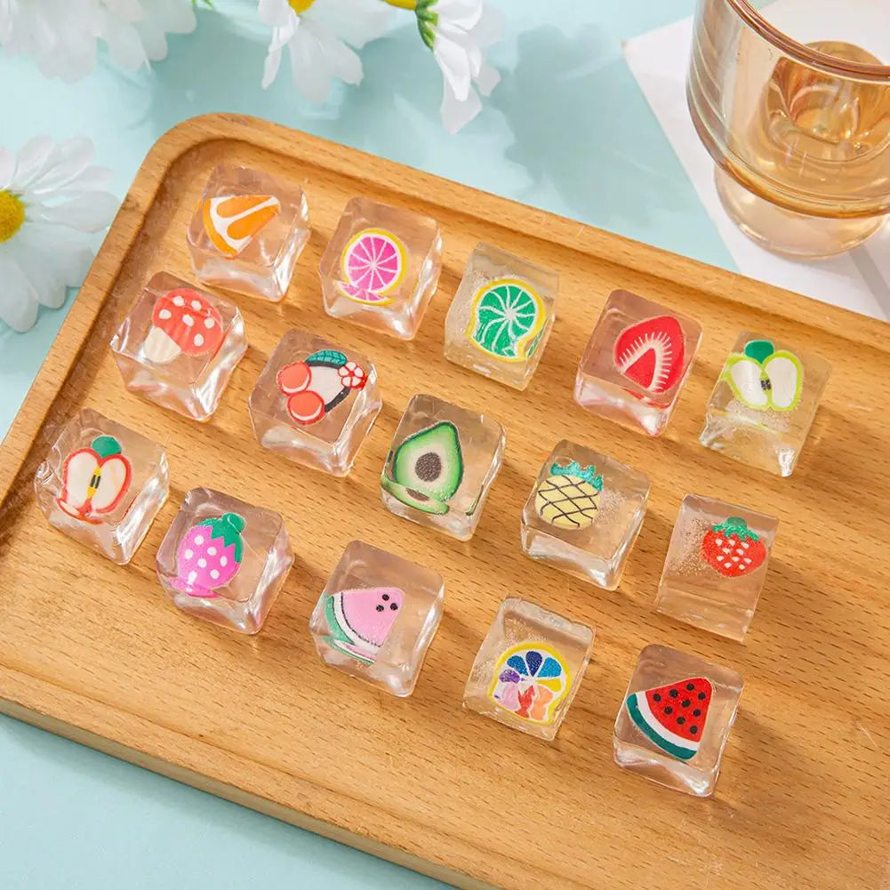 TPR Fruit Squishy Toys 6 Pack Sensory Stress Relief Fidget Toys for Kids Adults Desk Decor Party Favors Soft Squeeze Ball