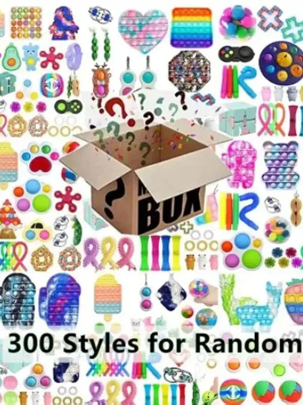 6-50pcs Random Fidget Toys Mystery Gifts Pack Surprise Box 300 Different Fidget Set Antistress Relief Toys for kids