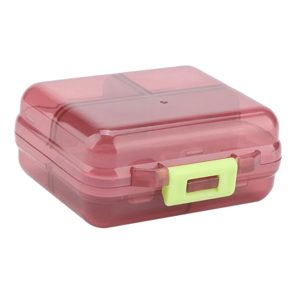 7 Grids Design Pill Box Organizer Subpackage Compartments Compact Medicine Tablet Box Sealing Cover Durable Weekly Pill Box