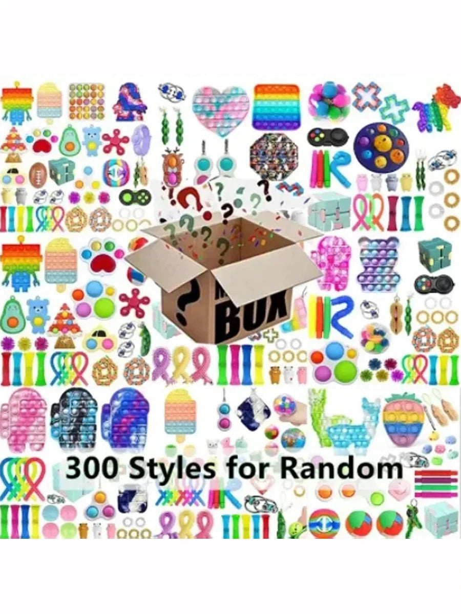 6-50pcs Random Fidget Toys Mystery Gifts Pack Surprise Box 300 Different Fidget Set Antistress Relief Toys for kids
