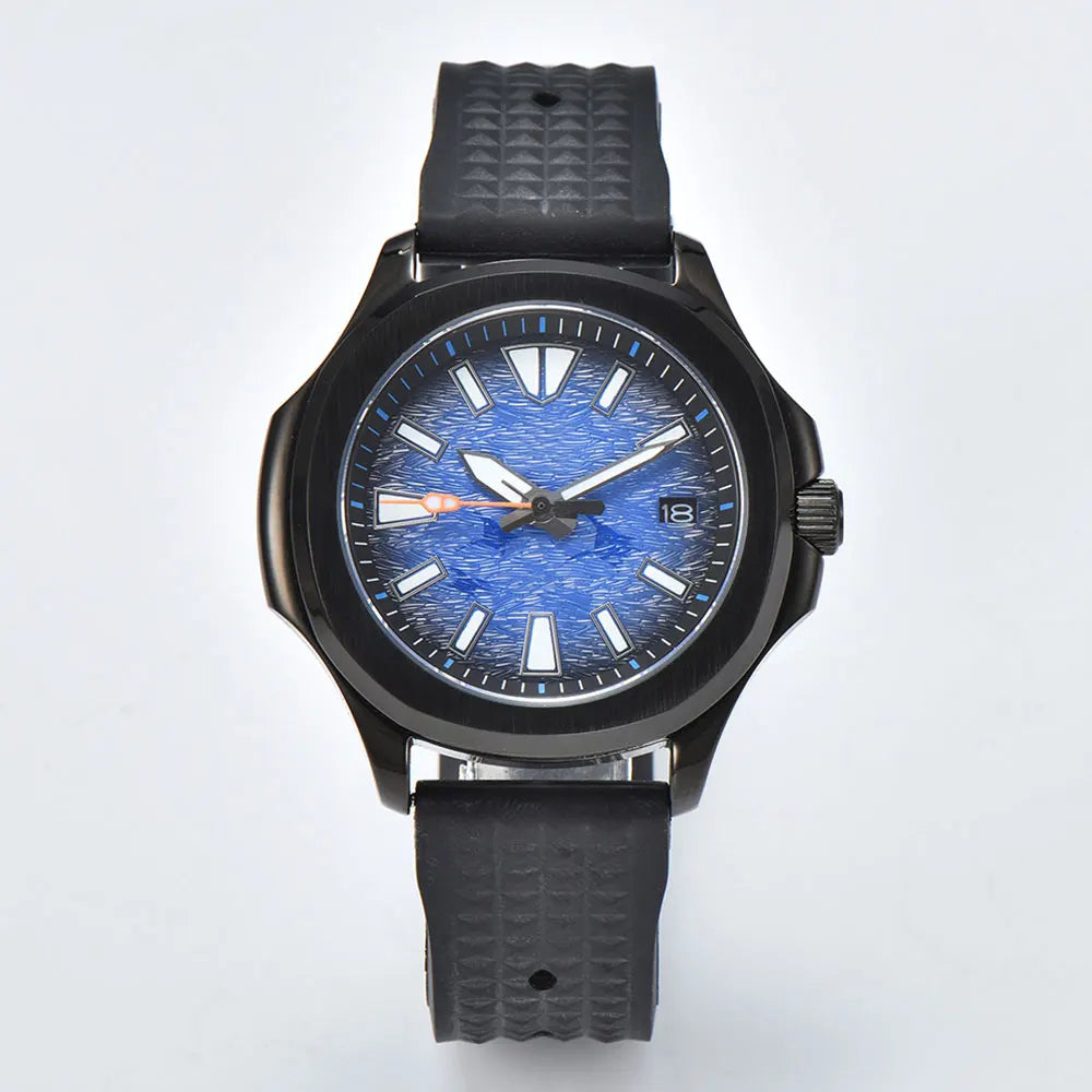 OUMASHI Grenade Men's Watch 42mm NH35A Automatic Luxury Watch with Movement Sapphire Glass Stainless Steel Case Waterproof Watch