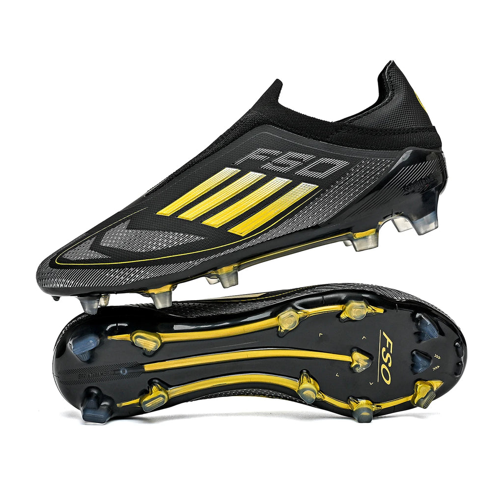 New Men Soccer Shoes Cleats Football Boots Non Slip Match Training Outdoor Sport Boys Breathable Adult Long Spikes Comfortable