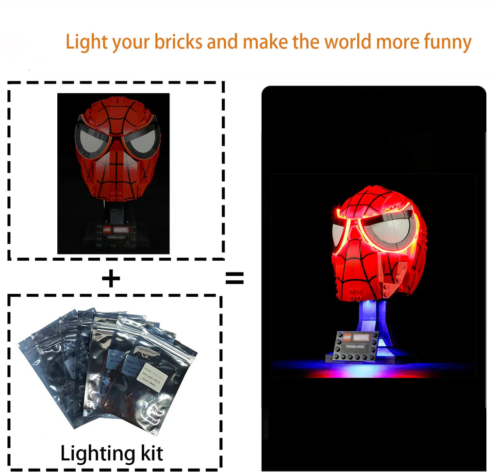 Led Lighting Kit for LEGO-76285,Compatible with Lego Mask Model,Only Light kit Not Include The Lego Set