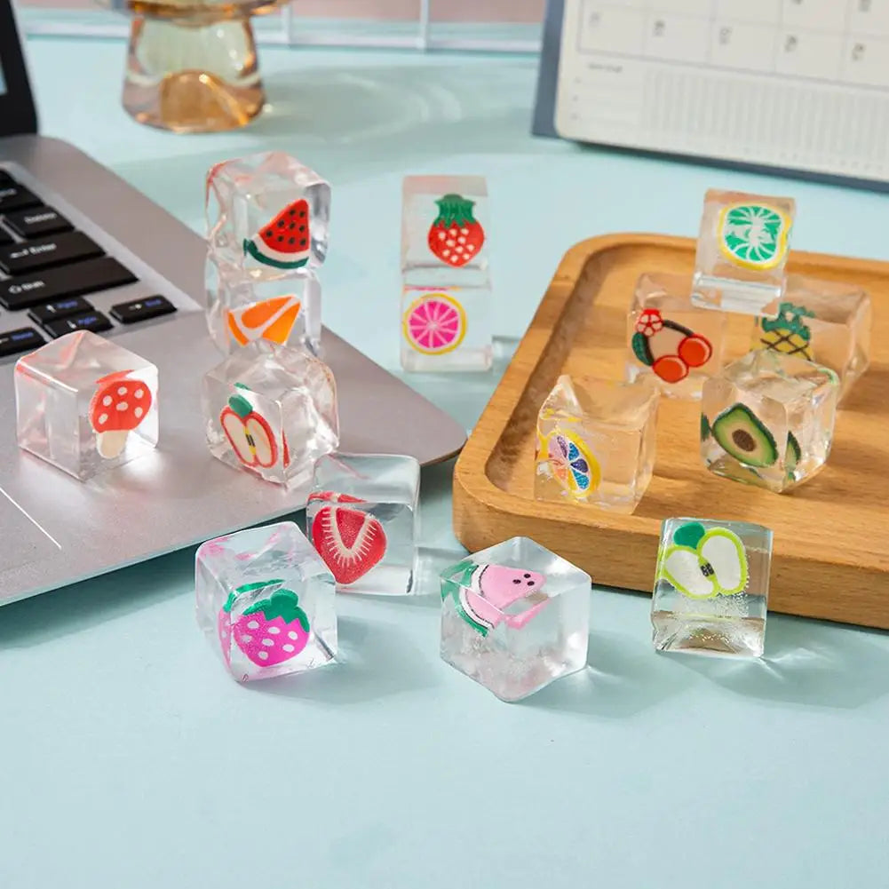 TPR Fruit Squishy Toys 6 Pack Sensory Stress Relief Fidget Toys for Kids Adults Desk Decor Party Favors Soft Squeeze Ball