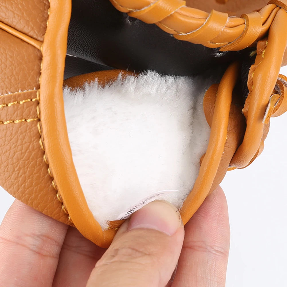 1pc Baseball&Softball Left Hand Gloves, 12.5in, Durable PU Leather, Gloves for Baseball Training and Games, Right Hand Throw