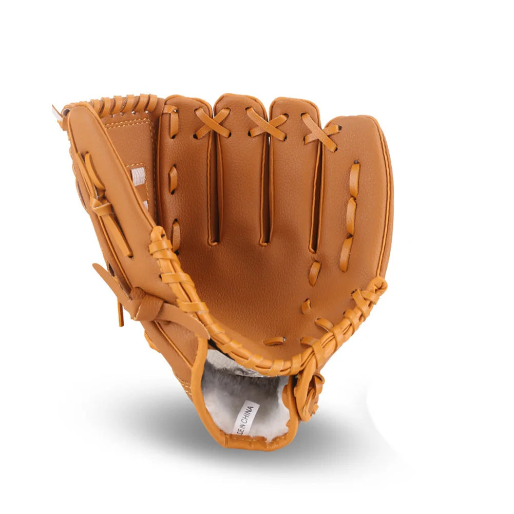 1pc Baseball&Softball Left Hand Gloves, 12.5in, Durable PU Leather, Gloves for Baseball Training and Games, Right Hand Throw