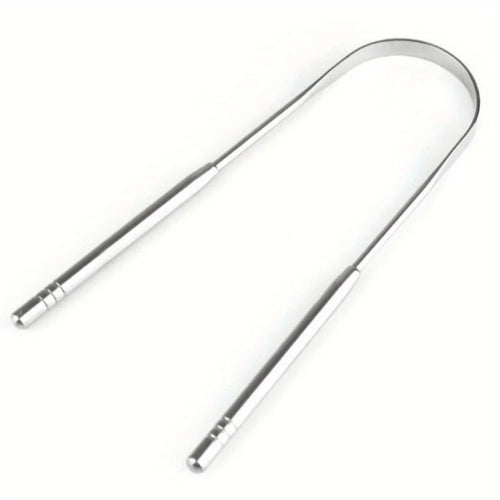 1pc U-Shaped Tongue Cleaner Tongue Scraper Stainless Steel Oral Cleaning Tongue Brush, Personal Care Christmas Gift