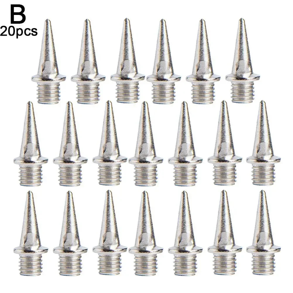 20 Pcs Hard Steel Track And Cross Country Spikes With Spike Wrench Replacement For Sprint Sports Short Running Shoes M4I0