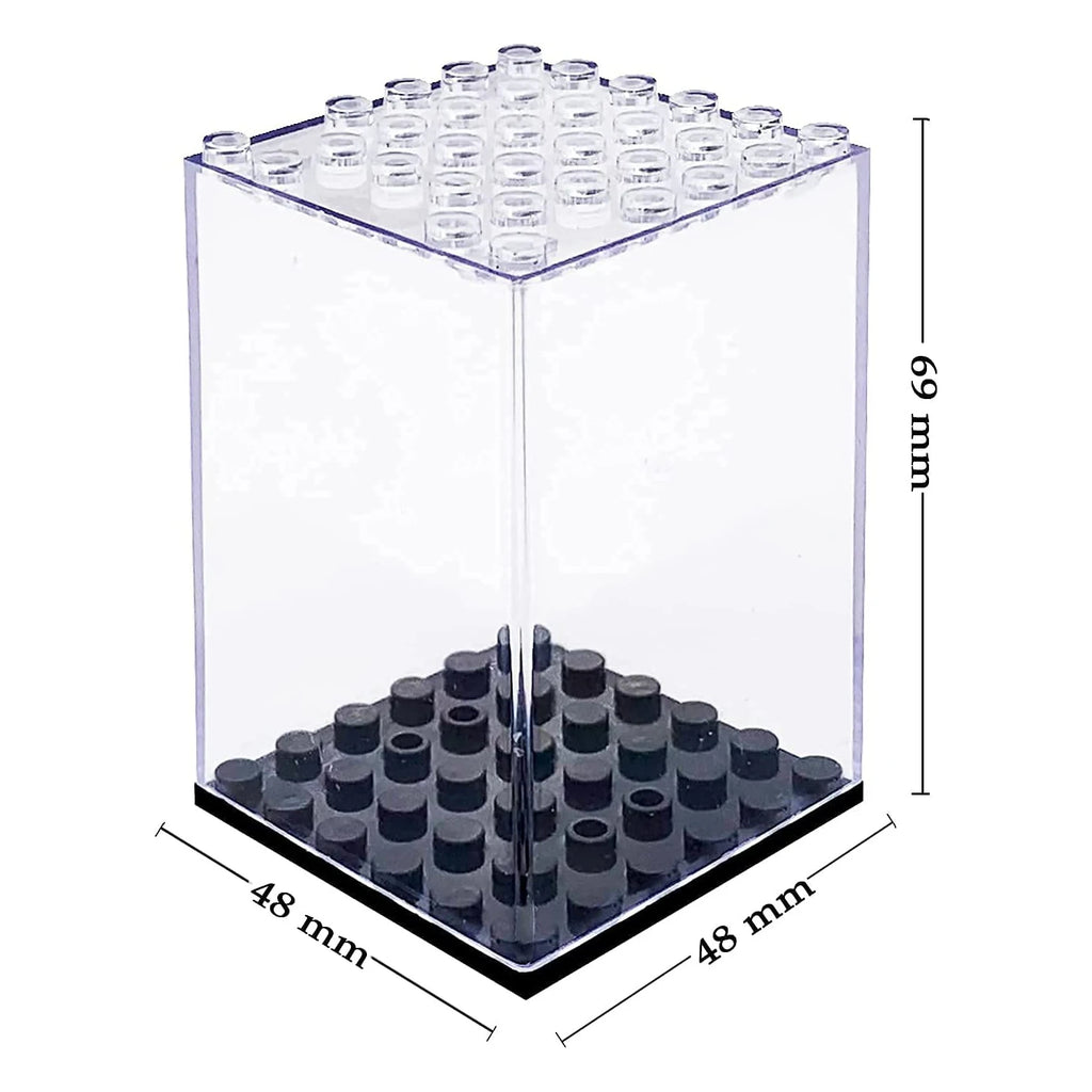 Minifigures Display Case, Acrylic Building Block Display Box,Action Figure Toys Storage for Lego Minifigure,Gift for Lego Lover
