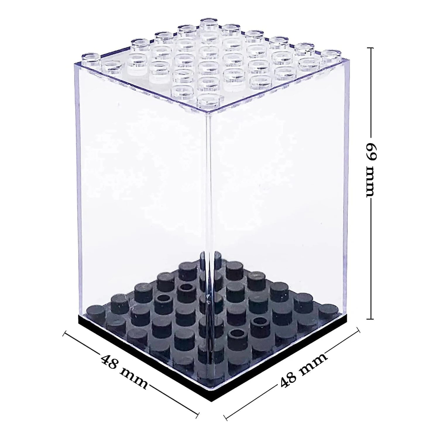 Minifigures Display Case, Acrylic Building Block Display Box,Action Figure Toys Storage for Lego Minifigure,Gift for Lego Lover