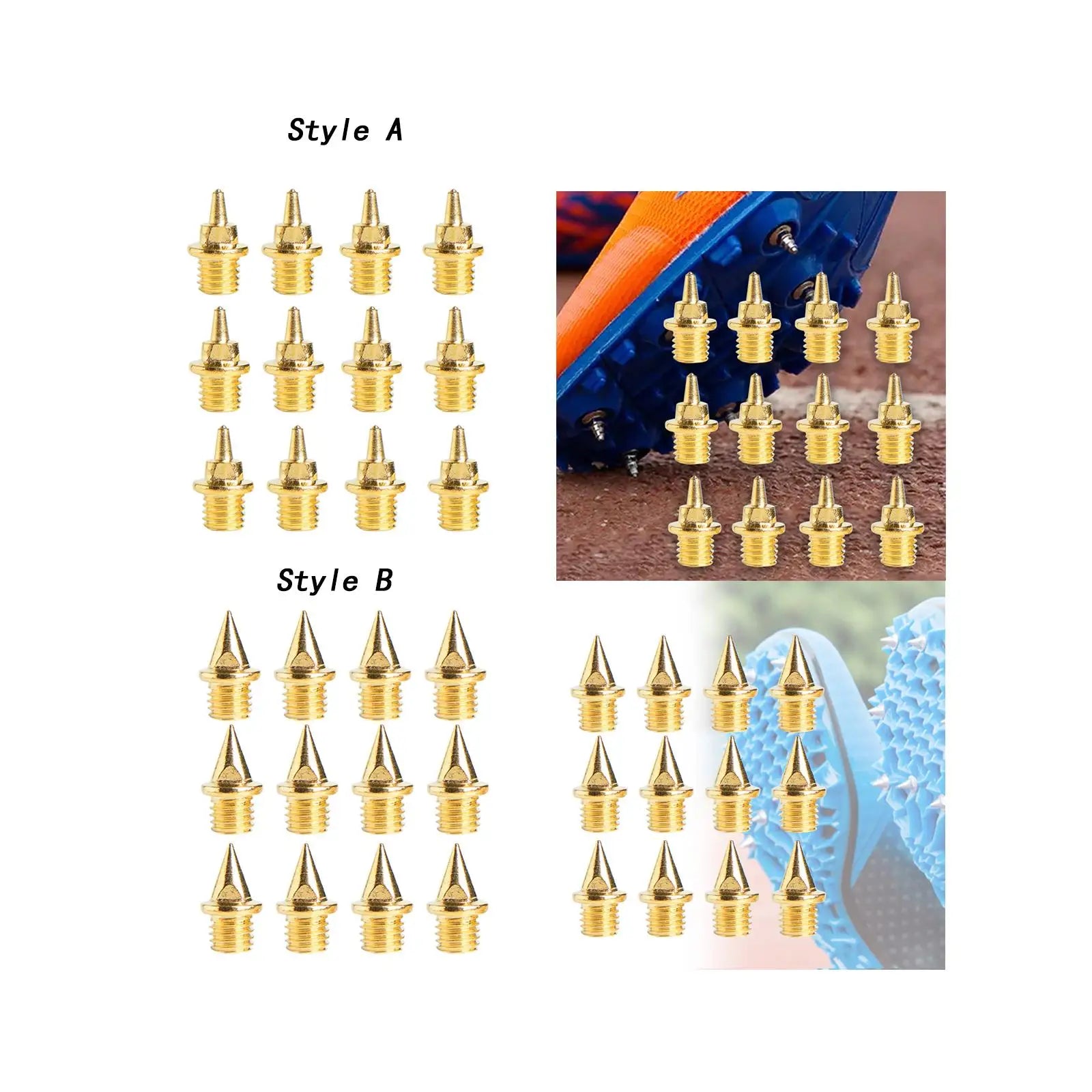 12Pcs Replacement Spikes for Track Shoes Sturdy Track and Field Running Spikes for Outdoor Training Sprint Short Running Exams