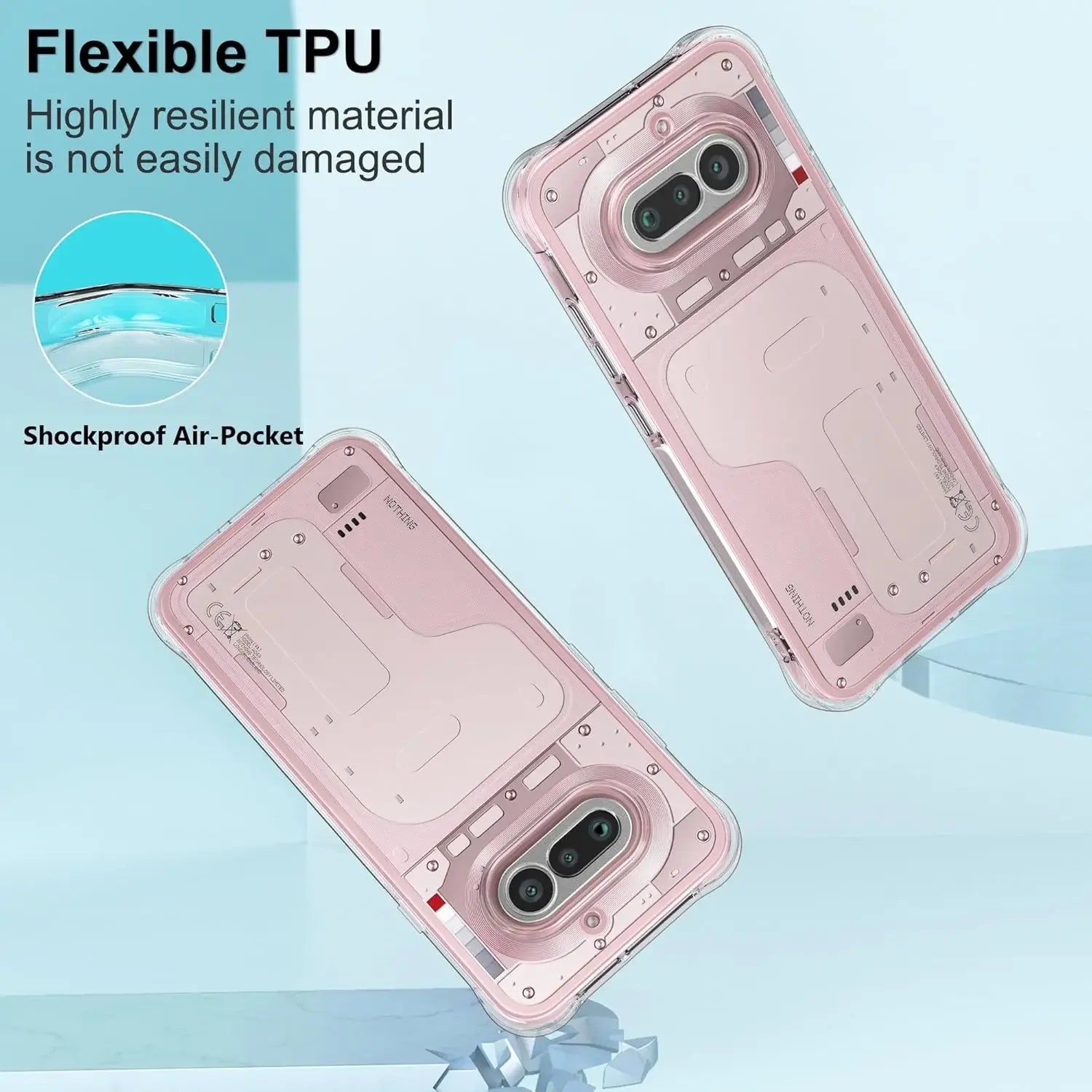 For Nothing Phone 4A 4 A Reinforced Corners Case For Phone4A Soft Clear TPU Shockproof Mobile Phone Cases Back Cover Coque Funda