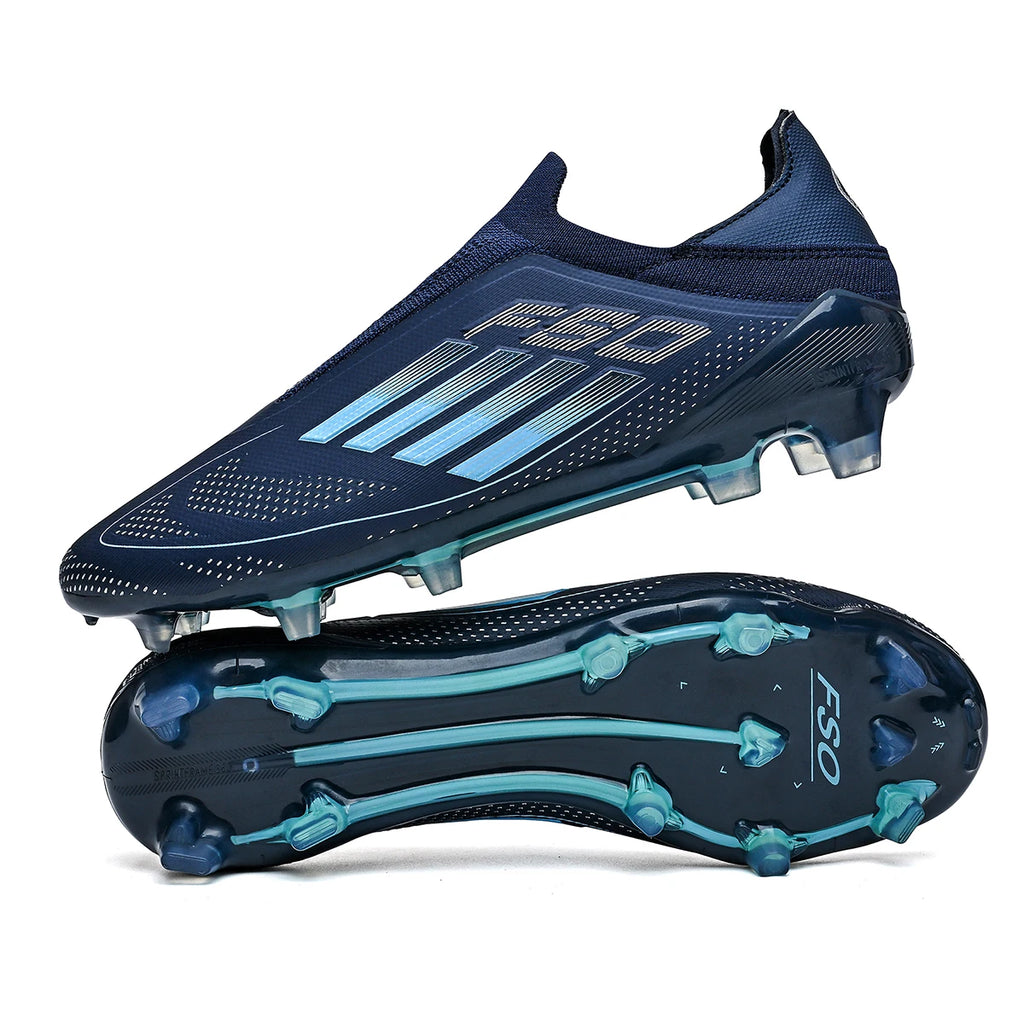 New Men Soccer Shoes Cleats Football Boots Non Slip Match Training Outdoor Sport Boys Breathable Adult Long Spikes Comfortable