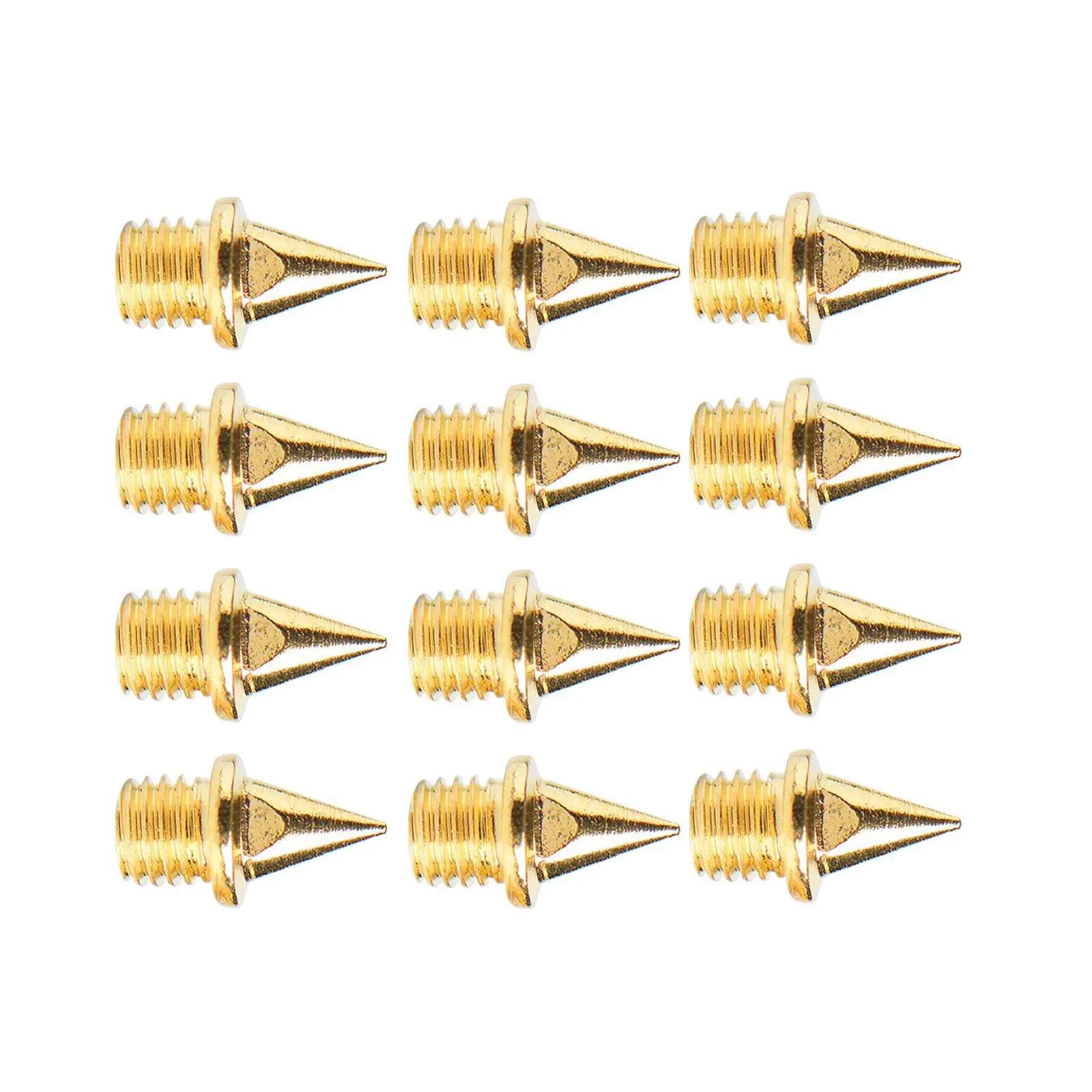 12Pcs Replacement Spikes for Track Shoes Sturdy Track and Field Running Spikes for Outdoor Training Sprint Short Running Exams