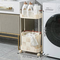 Multi-Functional Laundry Hamper for Home - Large Movable Clothes Basket with Storage Shelf, Bathroom Organizer & Sorting Rack