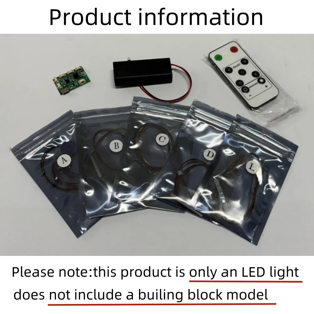 BYB LED Light Kit For LEGO 21061 Notre-Dame de Paris  Building Blocks Decorative Lamp Remote Control Not Include Lego Building
